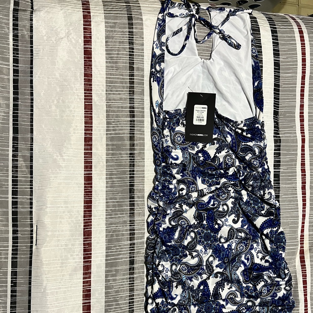 Midi dress for summer from fashion nova scrunch at bottom